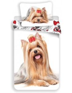 HOUSSE DE COUETTE CHIEN YORKSHIRE