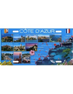 Plaque de rue cote d'azur