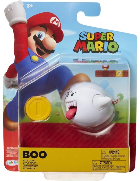 Nintendo - Jakks Super Mario – Boo– 10 cm Nintendo - Jakks Super Mario – Boo– 10 cm