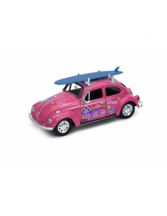 Voiture Coccinelle Rose