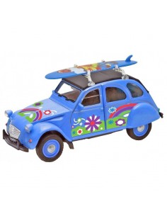Voiture 2CV Citroën Bleu