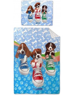 Housse de couette les chiens en baskets
