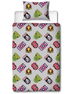 Housse de Couette Avengers Captain America, Thor, Hulk et Iron Man 2