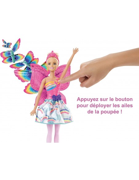 Barbie Dreamtopia poupée fée papillon blonde volante Barbie Dreamtopia poupée fée papillon blonde volante