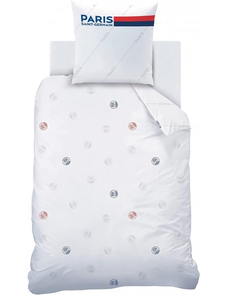 Housse de couette Paris Saint Germain Blanche Housse de couette Paris Saint Germain Blanche