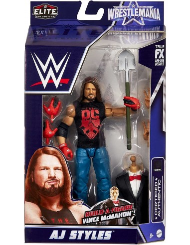 Figurine articulée de catch AJ Styles en tenue de combat