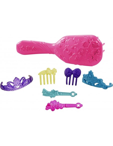 Barbie poupée Sirène Cheveux Longs Fantastiques bicolores avec brosse
