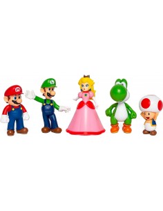 Coffret 5 Figurines super Mario,Mario, Luigi, Princesse... 2