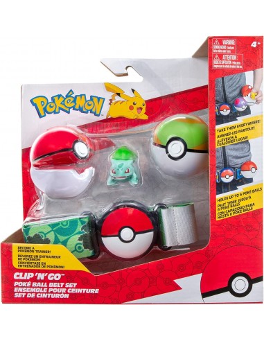 Pokemon Clip 'N' Go Poké Ball Belt set Bulbasaur