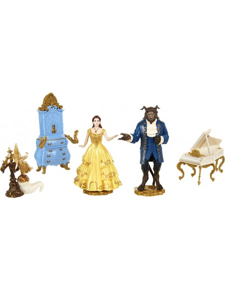Set de figurine de collection du film La Belle et la Bête