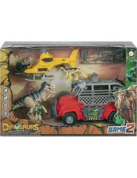 Coffret dinosaures avec accessoires
