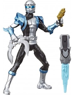 Hasbro Rangers Beast Morphers Silver Ranger Figurine... 2