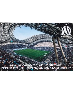 Drapeau Olympique de Marseille Stade vélodrome 140 X 90 cm