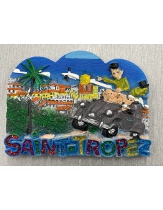 Magnet résine Saint-Tropez le gendarme