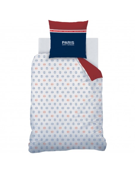 Housse de couette Paris Saint Germain Réversibe bleu