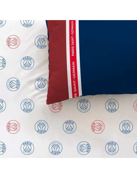 Housse de couette Paris Saint Germain Réversibe bleu