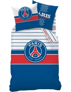 Housse de couette Paris Saint Germain Réversibe bleu et...
