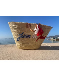 Grand panier en paille avec anses Juan les pins