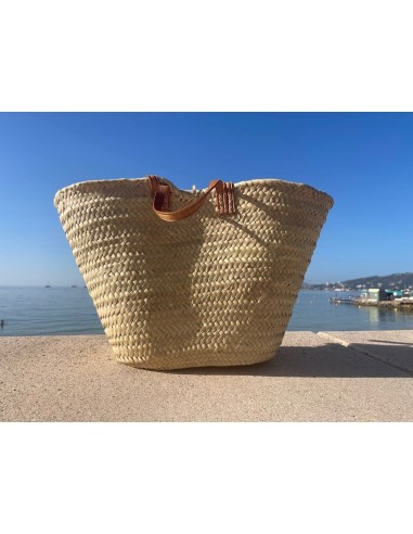 Grand panier en paille avec anses Juan les pins