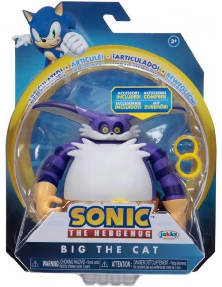 Figurine Sonic The Hedgehog Figurine big avec anneaux 10,2 cm