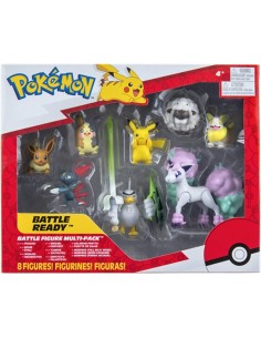 Pokémon - 8 Figurines Battle - Pikachu,...