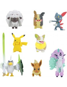 Pokémon - 8 Figurines Battle - Pikachu,... 2