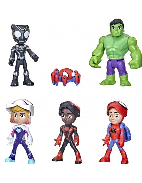Figurine Spidey and His Amazing Friends,pack de Figurines Identité secrète avec Masques Rabattable