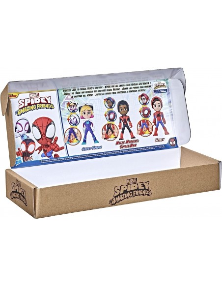 Figurine Spidey and His Amazing Friends,pack de Figurines Identité secrète avec Masques Rabattable