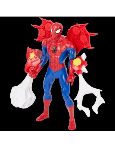 Figurine Spiderman rouge 25,4 cm avec accessoires
