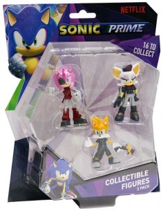 Pack de 3 figurines Sonic prime