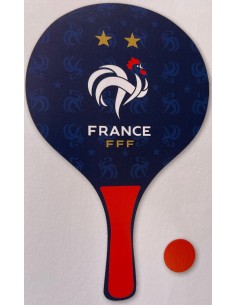 2 Raquettes de plage bois Equipe de France de football +...