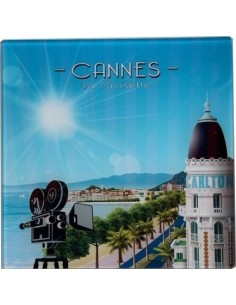 Dessous de plat Cannes la croisette 20 x 20 cm 2