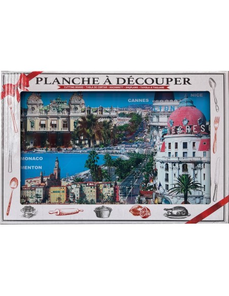 Dessous de plat French riviera Nice le negresco,Cannes le cartlon  20 x 30 cm