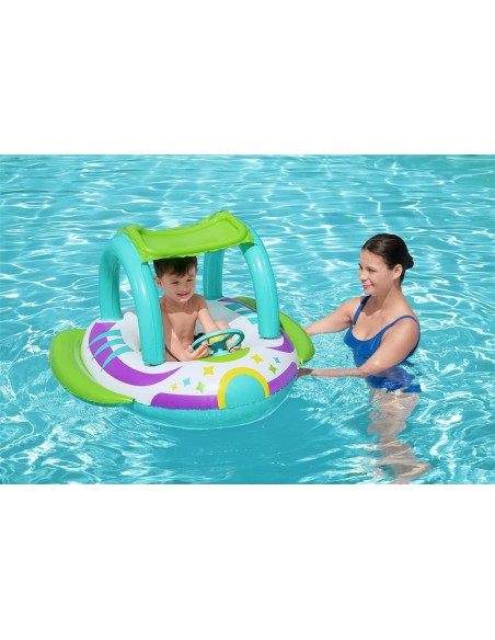 Bateau gonflable pour enfants Space Splash™ avec toit pare-soleil 107 x 112 cm