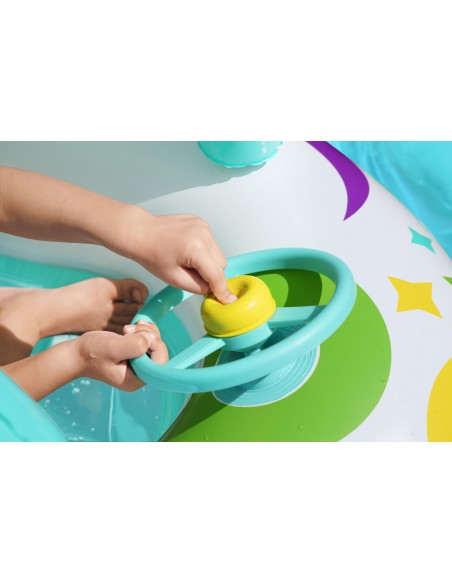 Bateau gonflable pour enfants Space Splash™ avec toit pare-soleil 107 x 112 cm