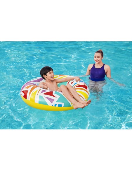 Bouée gonflable avec poignées Ø 107 cm Modèle aléatoire