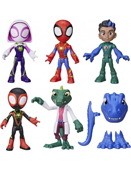 Spidey Pack de 5 Figurines dino et accessoires