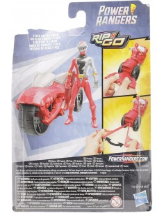 Power rangers rouge moto et figurine 2