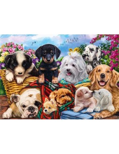 Puzzle 500 piéces équipe de chiens 2
