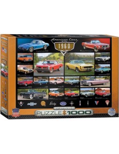Puzzle 1000 piéces voitures américaines des années 1960