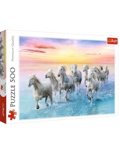 Puzzle 500 piéces équipe de chevaux