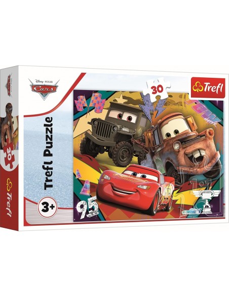 Puzzle 30 piéces Cars, Voitures en Excès de Vitesse