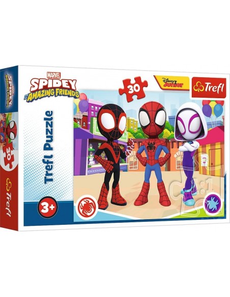 Puzzle 30 piéces Les Aventures de Spidey et Ses Amis