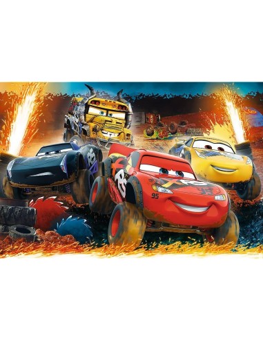 Puzzle 100 piéces Cars, Course Extrême