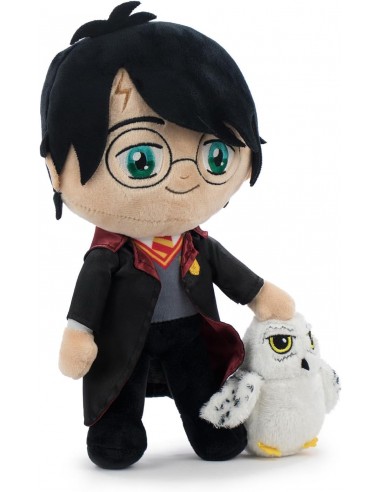 Peluche Harry potter avec hedwig 30 cm