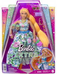 Coffret poupée Barbie extra avec Tenue Deux pièces à Fleurs