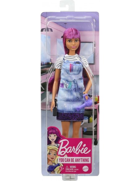 Poupée Barbie Coiffeuse aux Cheveux Violets