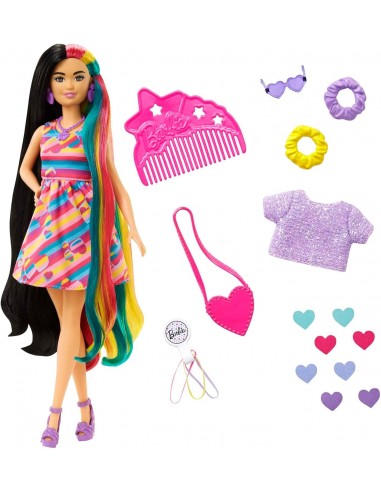 Coffret poupée Barbie Ultra Chevelure Thème Cœurs