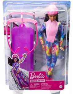 Coffret poupée Barbie et sa luge 2