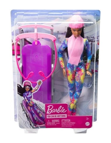 Coffret poupée Barbie et sa luge